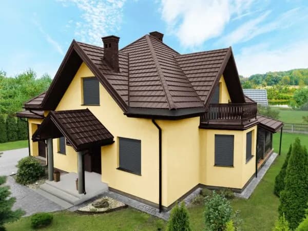 Idealne kolory elewacji do kasztanowego dachu - harmonia i styl Idealne kolory elewacji do kasztanowego dachu - harmonia i styl